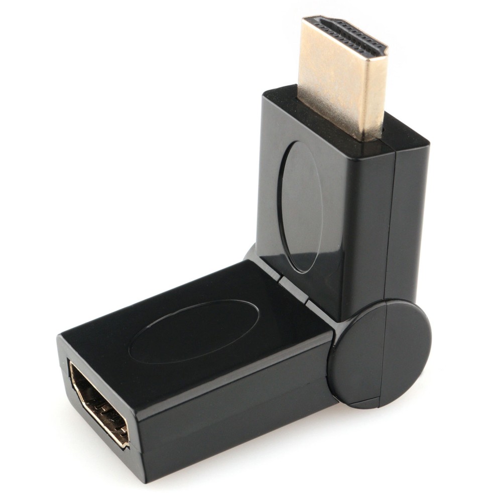 Переходник HDMI <-> HDMI Cablexpert A-HDMI-FFL2, 19F/19M, вращающийся на 180 град, золотые разъемы, Переходник HDMI <-> HDMI Cablexpert A-HDMI-FFL2, 19F/19M, вращающийся на 180 град, золотые разъемы,