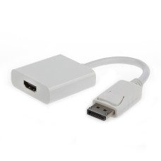 Переходник DisplayPort -> HDMI Cablexpert A-DPM-HDMIF-002-W, 20M/19F, белый, пакет