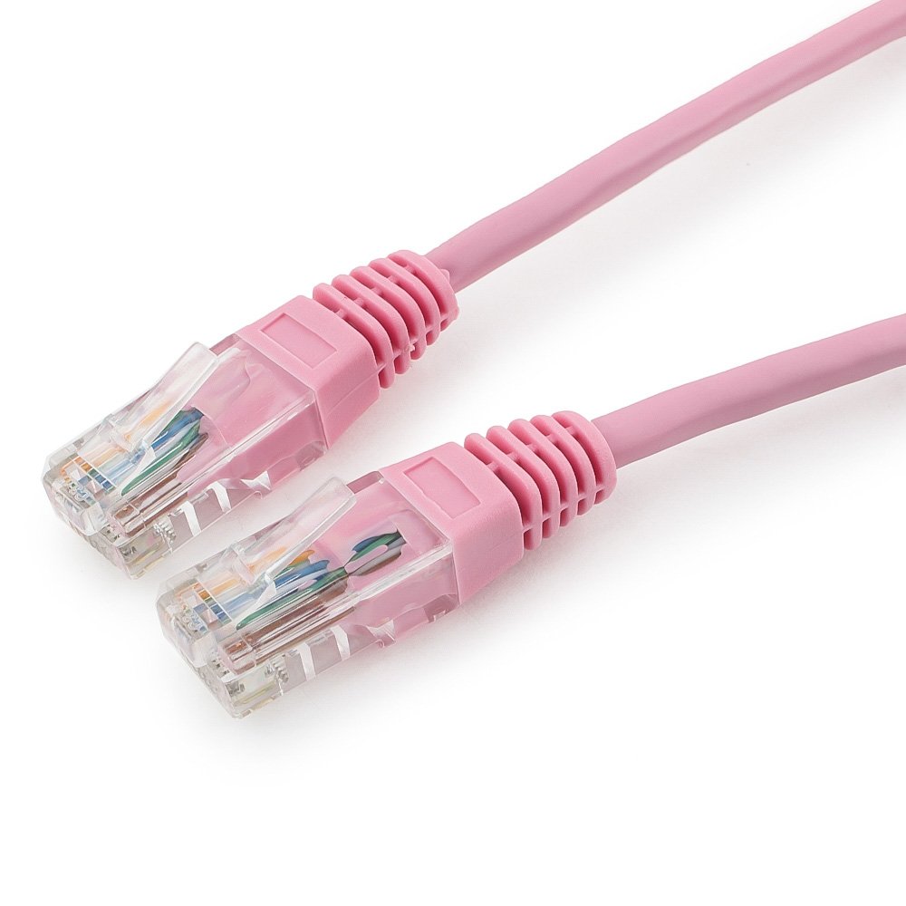 Патч-корд UTP Cablexpert PP12-0.5M/RO кат.5e, 0.5м, литой, многожильный (розовый) Патч-корд UTP Cablexpert PP12-0.5M/RO кат.5e, 0.5м, литой, многожильный (розовый)