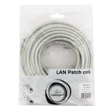 Патч-корд UTP Cablexpert PP6U-10M кат.6, 10м, литой, многожильный (серый) Патч-корд UTP Cablexpert PP6U-10M кат.6, 10м, литой, многожильный (серый)