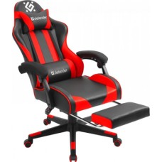 Игровое кресло Defender Rock (M) подставка под ноги, красный