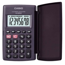 Калькулятор карманный CASIO HL-820LV-BK-W-GP