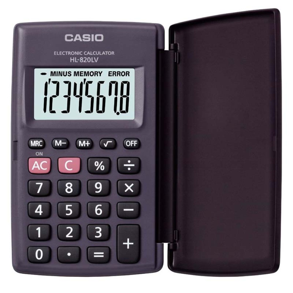 Калькулятор карманный CASIO HL-820LV-BK-W-GP Калькулятор карманный CASIO HL-820LV-BK-W-GP