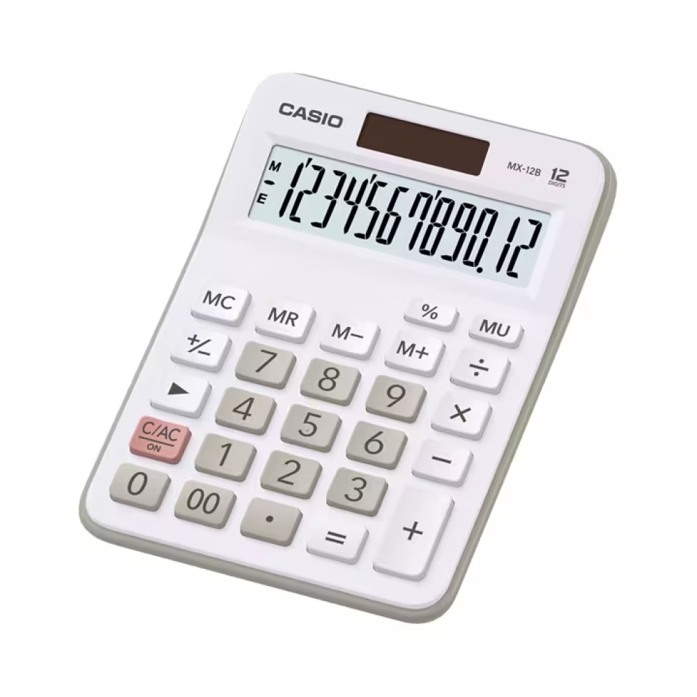 Калькулятор настольный CASIO MX-12B-WE-W-EC Калькулятор настольный CASIO MX-12B-WE-W-EC