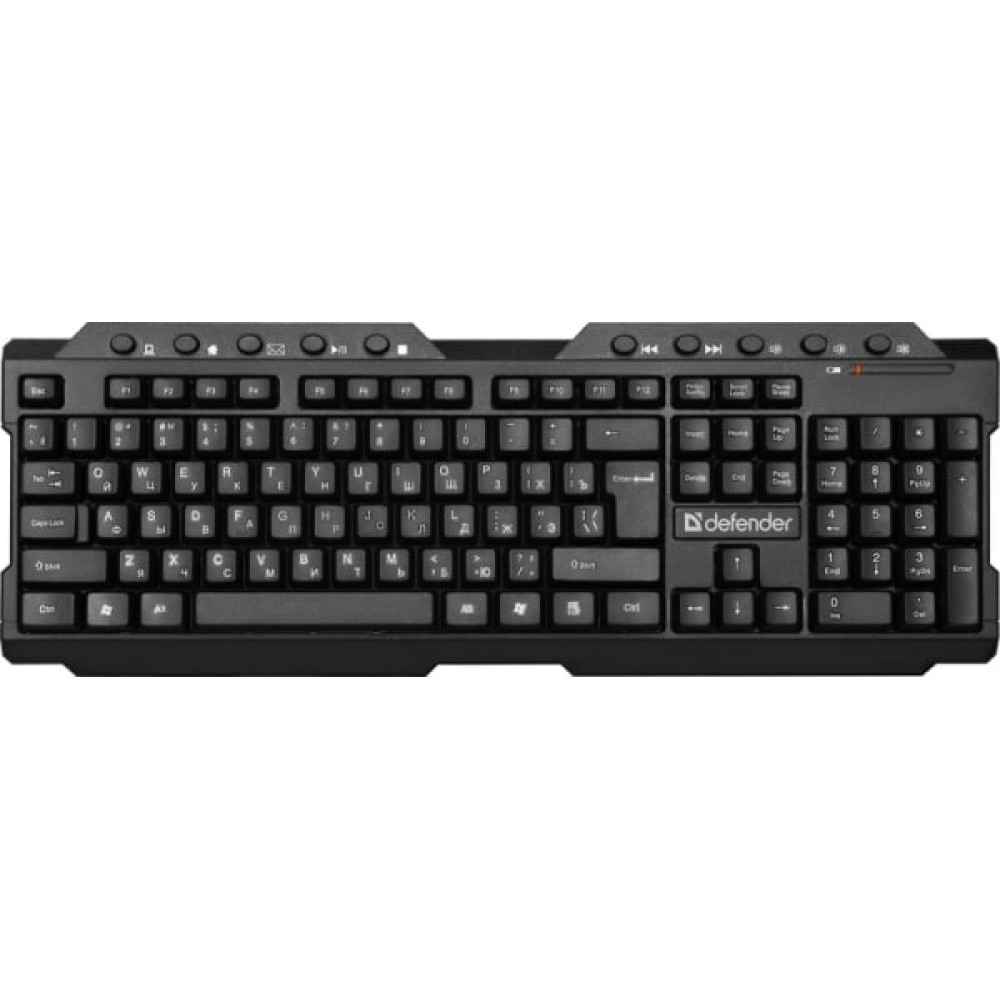 Клавиатура беспроводная Defender Element HB-195 RU черный Клавиатура беспроводная Defender Element HB-195 RU черный