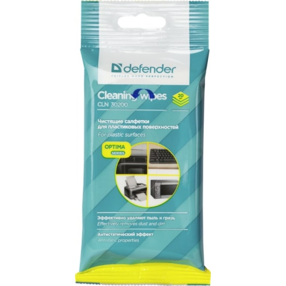 Чистящее салфетки Defender CLN 30200 Optima 20 шт