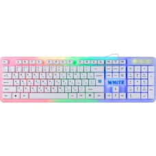 Клавиатура проводная Defender White GK-172 RU,радуж. подсветка,104 кнопки Клавиатура проводная Defender White GK-172 RU,радуж. подсветка,104 кнопки