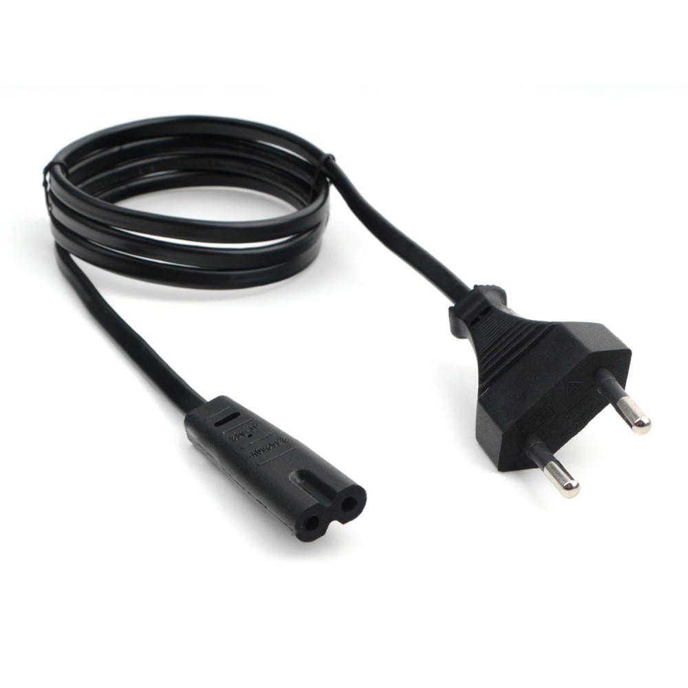 Кабель питания аудио/видео Cablexpert PC-184-VDE-1M, 1м, CEE 7/16 - C7, VDE, 2-pin, 2х0,75, черный, Кабель питания аудио/видео Cablexpert PC-184-VDE-1M, 1м, CEE 7/16 - C7, VDE, 2-pin, 2х0,75, черный,