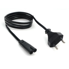 Кабель питания аудио/видео Cablexpert PC-184-VDE-1M, 1м, CEE 7/16 - C7, VDE, 2-pin, 2х0,75, черный, Кабель питания аудио/видео Cablexpert PC-184-VDE-1M, 1м, CEE 7/16 - C7, VDE, 2-pin, 2х0,75, черный,