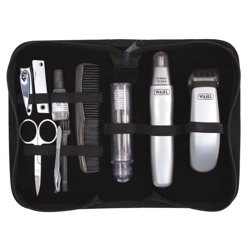 Триммер для усов и бороды Wahl Travel Kit Trimmer серый