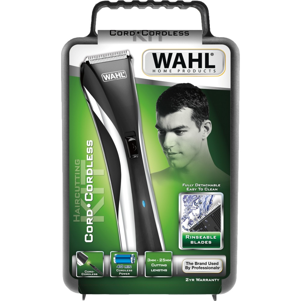 Машинка для стрижки волос Wahl Hybrid Clipper LED черно-белый