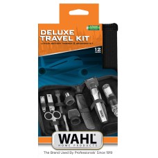 Триммер для усов и бороды Wahl Travel Kit Deluxe черный-серебро Триммер для усов и бороды Wahl Travel Kit Deluxe черный-серебро