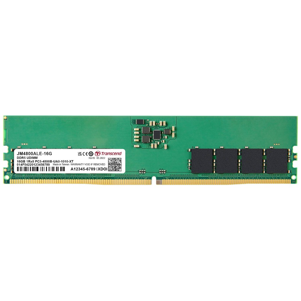 Память оперативная DDR5 Desktop Transcend JM4800ALE-16G Память оперативная DDR5 Desktop Transcend JM4800ALE-16G