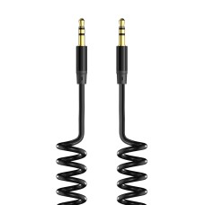 Аудиокабель AUX 3.5(m)-3.5(m), 1.8м, Olmio, черный