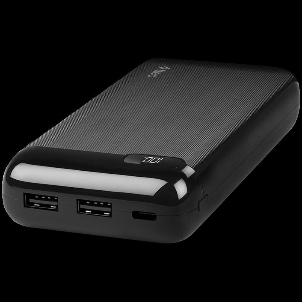 ttec PowerSlim LCD 20.000 mAh Powerbank With  USB-C Input/Output, Black