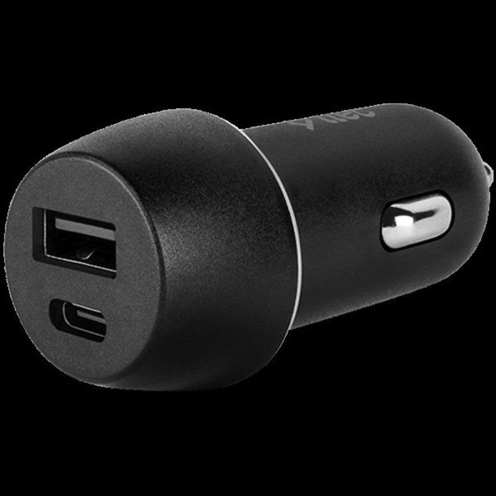 ttec SmartCharger Duo PD In-Car Charger  USB-C+USB-A 30W Black