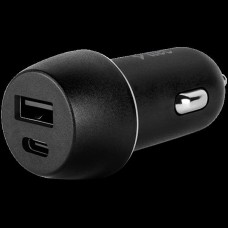 ttec SmartCharger Duo In-Car Charger USB-C+USB-A 3.1A Black