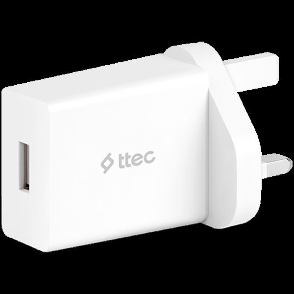 ttec SmartCharger Travel Charger , 2.1A , White