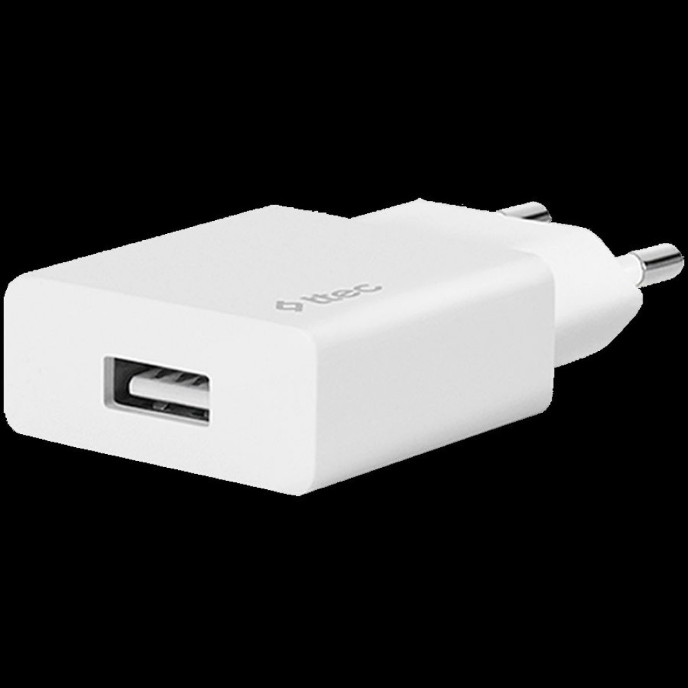 ttec SmartCharger Travel Charger , 2.1A , Type-C Cable , White