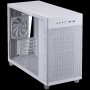 ASUS Prime AP201 Tempered Glass MicroATX Case White - stylish 33-liter MicroATX case with tool-free side panels, with support for 360 mm coolers, graphics cards up to 338 mm long, and standard ATX PSUs