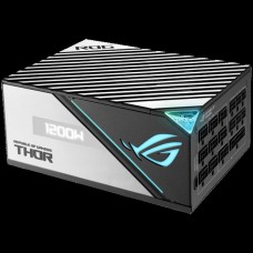 ASUS ROG Thor 1200W Platinum II PSU, PCIe Gen 5.0 ready, Fully modular, 80 Plus Platinum, Lambda A++, ROG heatsinks, 135mm Axial-tech fan with PWM control, Dual ball fan bearings, 0dB Technology, OLED power display, Aura Sync, 10-year warranty