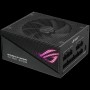 ASUS ROG Strix 850W Gold Aura Edition PSU, ATX 3.0 compatible, PCIe Gen 5.0 ready, Fully modular, 80 Plus Gold, Lambda A++, Aluminum case, ROG heatsinks, Axial-tech fan design, Dual ball fan bearings, 0dB Technology, Aura Sync, 10-year warranty