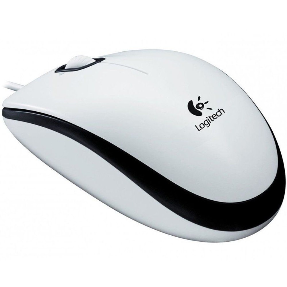 LOGITECH M100 Corded Mouse - WHITE - USB - EER2