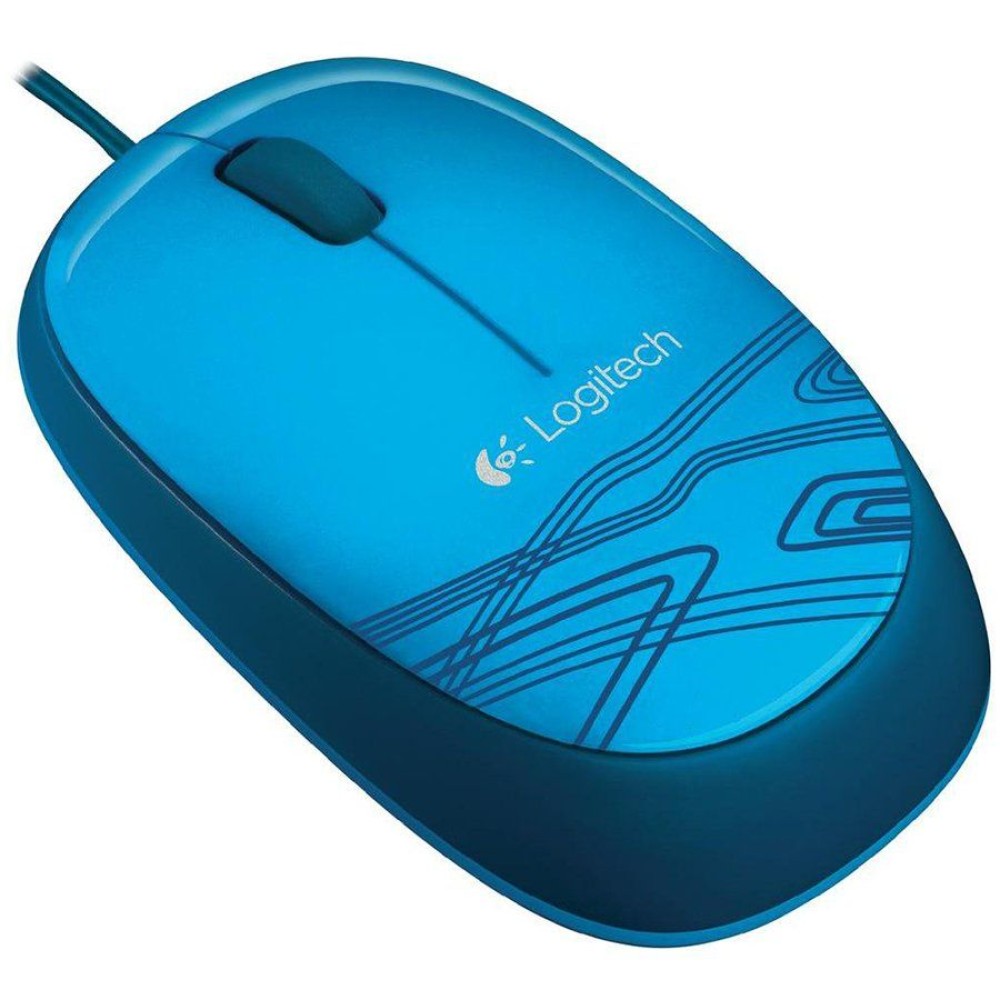 LOGITECH M105 Corded Mouse - BLUE - USB - EER2