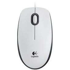 LOGITECH M100 Corded Mouse - WHITE - USB