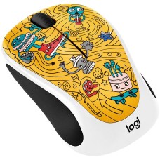 LOGITECH Wireless Mouse M238 - Doodle Collection - GO-GO GOLD  - EMEA