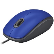 LOGITECH M110 Corded Mouse - SILENT - BLUE - USB