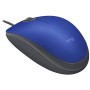 LOGITECH M110 Corded Mouse - SILENT - BLUE - USB