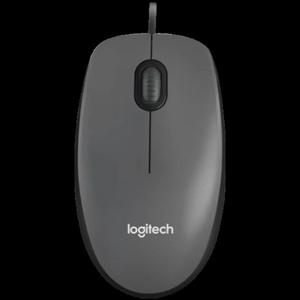 LOGITECH M100 Corded Mouse - BLACK - USB