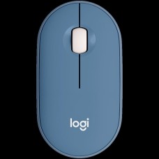 LOGITECH Pebble M350 Wireless Mouse - BLUEBERRY - 2.4GHZ/BT - EMEA - CLOSED BOX