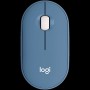 LOGITECH Pebble M350 Wireless Mouse - BLUEBERRY - 2.4GHZ/BT - EMEA - CLOSED BOX