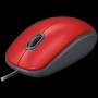 LOGITECH M110 Silent - RED - USB - EMEA-808 - AKOYA HANGTAB BOX M110S