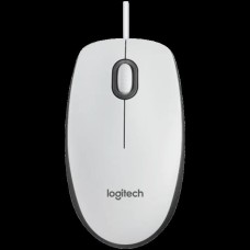 LOGITECH M100 Corded Mouse-WHITE