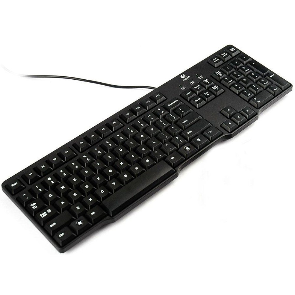 LOGITECH K100 Corded Keyboard - BLACK - PS/2 - RUS - EER