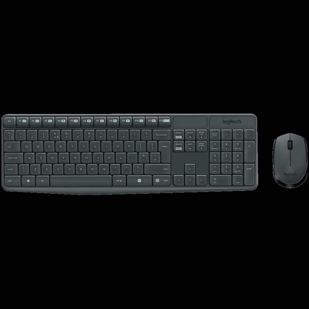 LOGITECH MK235 Wireless Combo - GREY - RUS