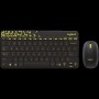 LOGITECH MK240 Nano Wireless Combo - BLACK/CHARTREUSE - RUS