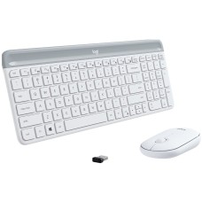 LOGITECH MK470 Slim Wireless Combo - OFFWHITE - RUS