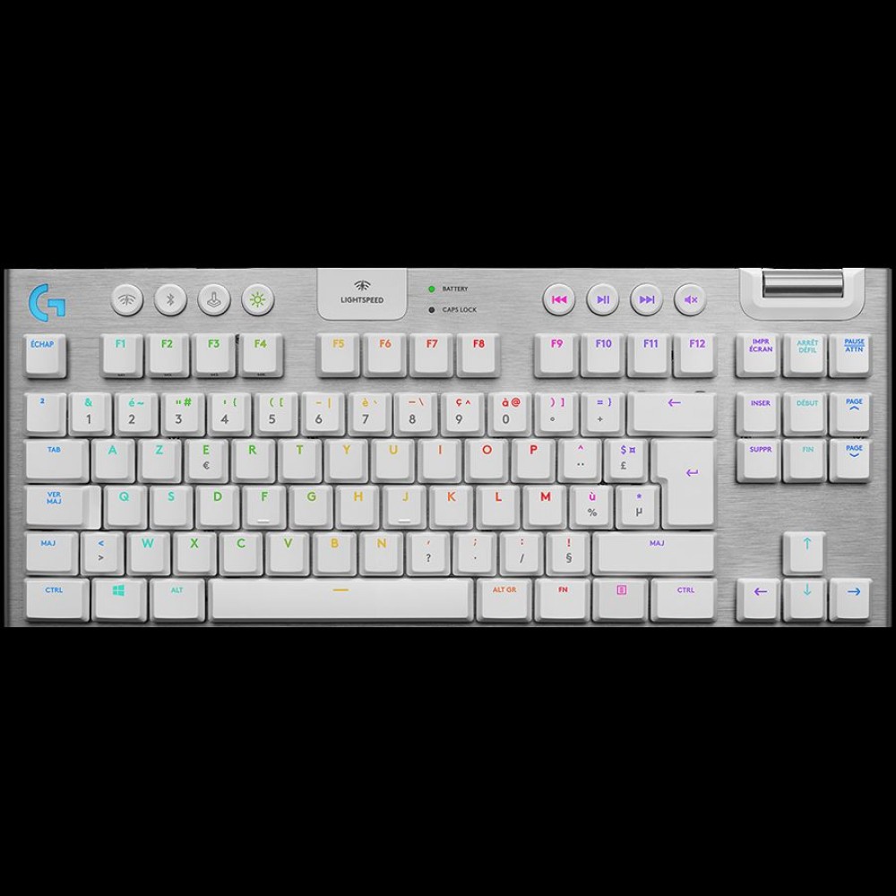 LOGITECH G915 TKL LIGHTSPEED Wireless Mechanical Gaming Keyboard - WHITE - RUS - TACTILE