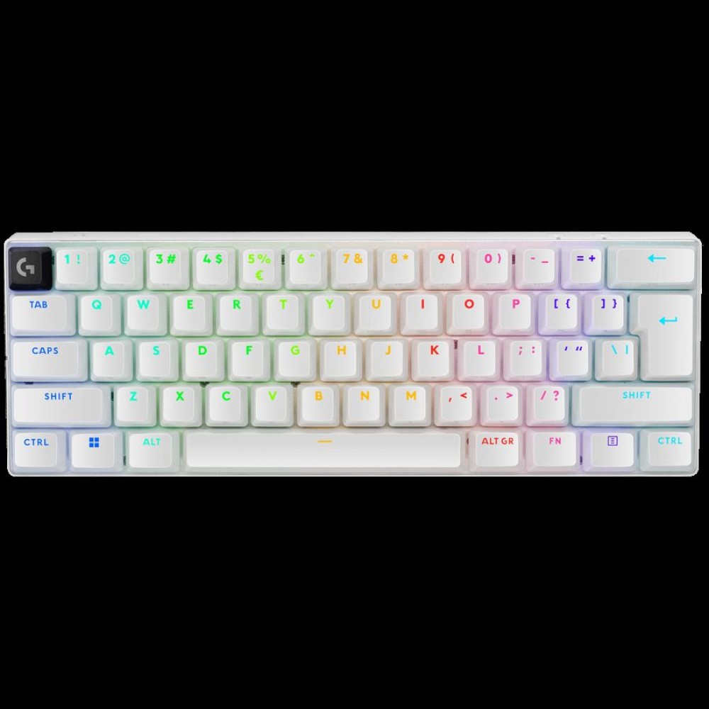 LOGITECH G PRO X 60 LIGHTSPEED Wireless Gaming Keyboard (Tactile) - WHITE - US INT'L - 2.4GHZ/BT - EMEA28-935 - TACTILE SWITCH