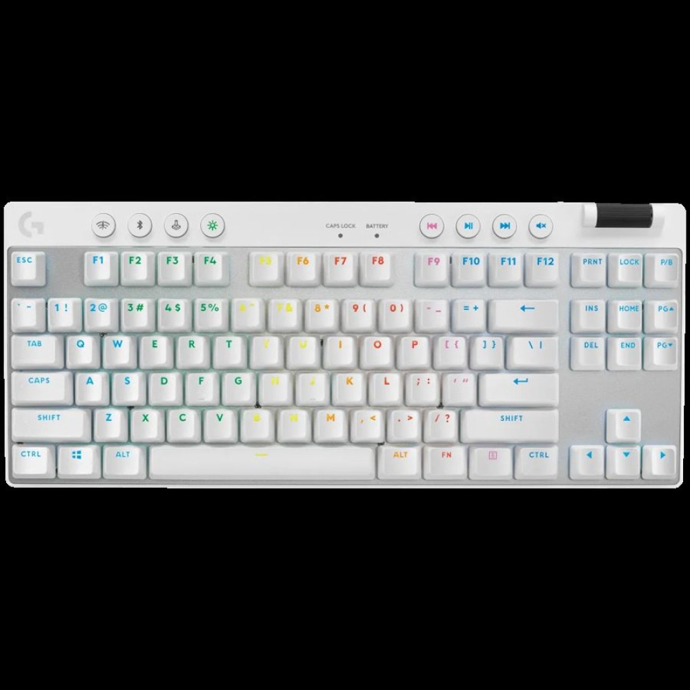 LOGITECH G PRO X TKL LIGHTSPEED Mechanical Gaming Keyboard - WHITE - US INT'L - TACTILE