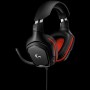 LOGITECH G332 Wired Gaming Headset - LEATHERETTE - BLACK/RED - 3.5 MM