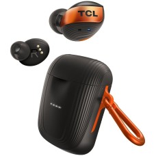 TCL In-Ear True Wireless Bluetooth Headset, Frequency of response 10-22K, Sensitivity 100 dB, Driver Size 6mm, Impedence 14 Ohm, Max power 20mW, Wireless Charging, Playtime 6.5h/33h, IPX5, Bluetooth 5.0, A2DP, AVRCP, HFP,HSP, USB-C, Color Copper Dust