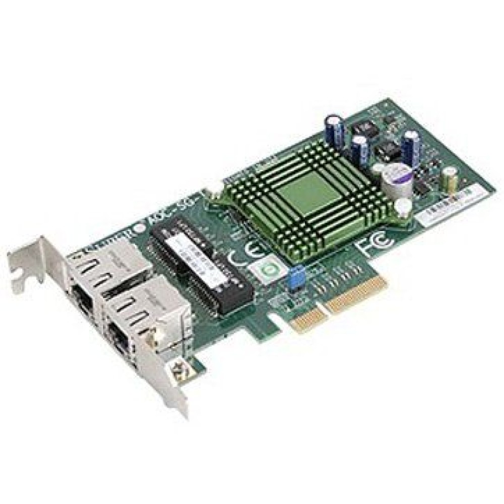 Плата сетевого контроллера Supermicro AOC-SGP-I2 LAN 2-port RJ45 Gigabit Ethernet controller, PCI-e x4, Intel® i350AM2