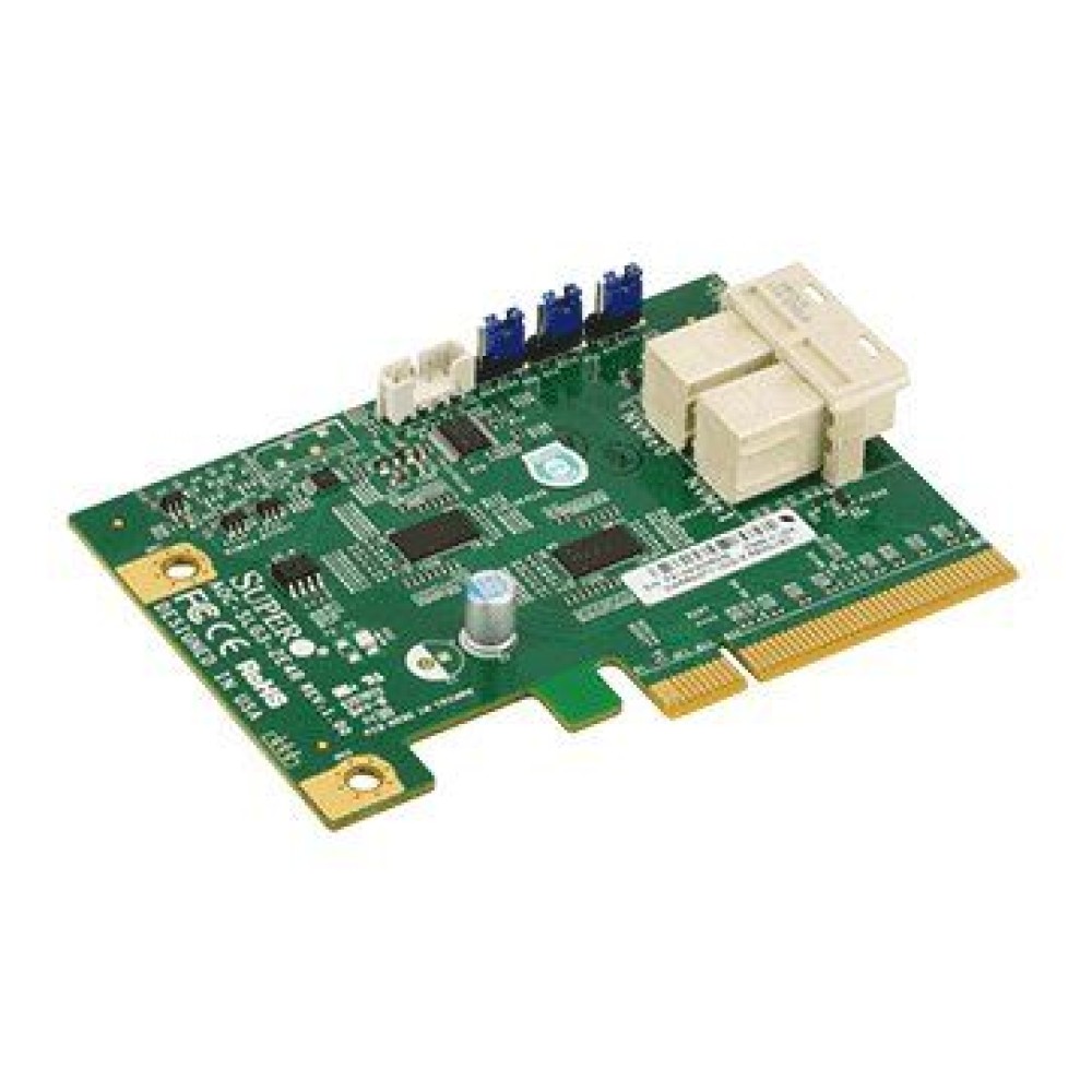 Supermicro AOC-SLG3-2E4R-O Low Profile 6.4Gb/s Dual-Port NVMe Internal Host Bus Adapter