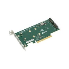 Адаптер Supermicro Low Profile, Dual NVMe M.2 SSD PCIe add-on card