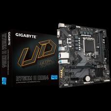 GIGABYTE Mainboard Desktop B760M H DDR4 (LGA1700, 2xDDR4, 1xDSub, 1xHDMI, GLAN, 1x PCI Express x16 PCIe 4.0, 1x PCI Express x1 PCIe 3.0, 2xM.2, 4 x SATAIII, 6x USB3.2 Gen1, 6x USB2.0/1.1) mATX